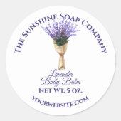 Floral Cosmetics Label - Lavender on Paars bkgd (Voorkant)