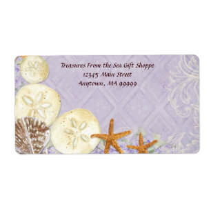 Floral Cottage by Sea Shells Beachy Wedding Etiket
