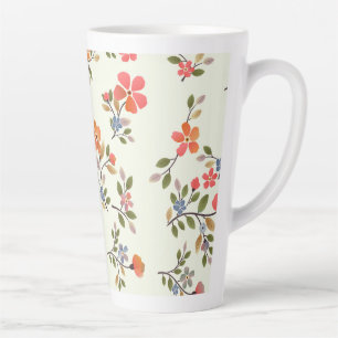 Floral Cottage Core Stijl Latte Mok