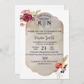 Floral Cottcore Afstuderen verpleegschool Kaart (Voorkant / Achterkant)