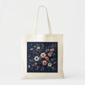 Floral Cotton Canvas Canvas tas - Milieuvriendelij (Voorkant)