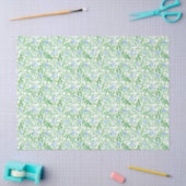Floral Country-achtige Blue White Periwinkle Patte Tissuepapier (Craft)