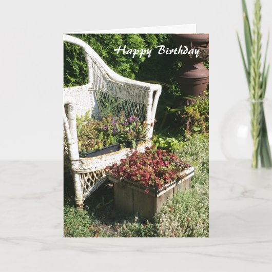 Floral Country Charm Birthday Greeting Kaart (Voorkant)
