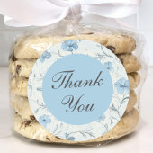 Floral Country Garden Elegante bruiloft Bedankt Ronde Sticker