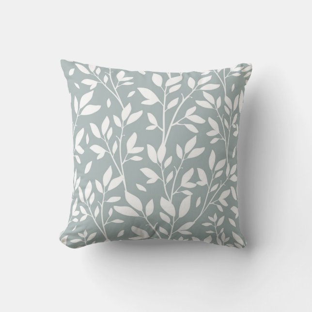 Floral Country Modern Farmhouse SimpleThrow Pillow Kussen (Voorkant)
