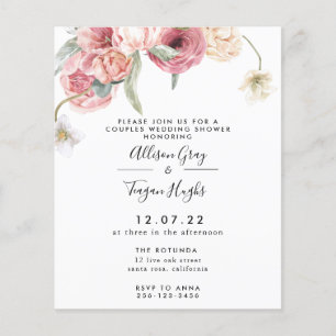 Floral Couples Shower Invitation   Annabeth