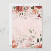 Floral Couples Shower van de Herfst van het voorja (Achterkant)