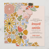 Floral Couples Trouwen Vrijgezellenfeest Kaart (Voorkant / Achterkant)