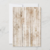 Floral Cowboy Boots Baby shower Kaart (Achterkant)