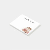 Floral Cowgirl Boots Persoonlijke naam Post-it® Notes (Schuin)