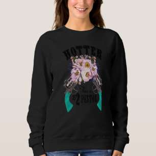 Floral Cowgirl Hotter dan een 2-dollar-pompgistol Trui