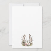 Floral Cowgirl Pet Boots Bachelorette Party Kaart (Achterkant)