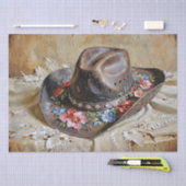 Floral Cowgirl Pet Decoupage Tissue Paper Tissuepapier (Craft)