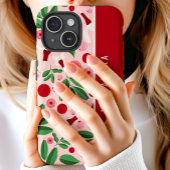 Floral Cranberries Aangepaste gepersonaliseerde na Case-Mate iPhone Case