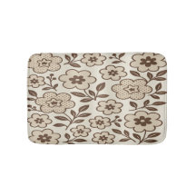 Floral Cream Badmat