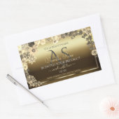 Floral Cream Gold Product Packaging Label Monogram (Envelop)