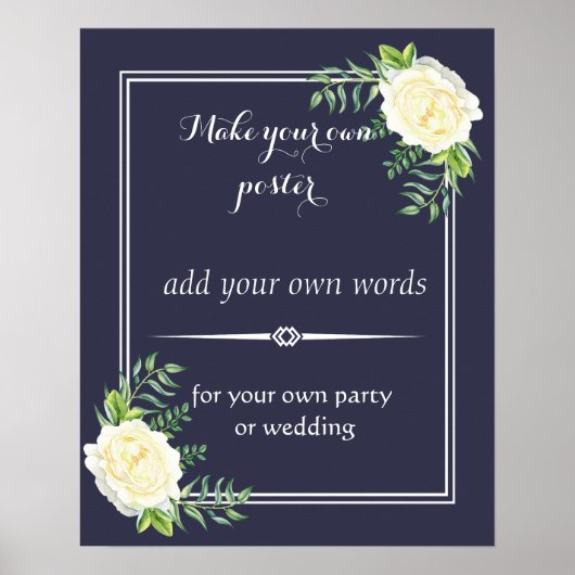 Floral Creëer je eigen poster afdrukken (Voorkant)