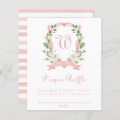 Floral Crest Diaper Raffle (Voorkant / Achterkant)