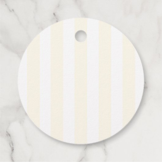 Floral Crest Monogram Blue Bow Spring Wedding Bedankjes Labels (Achterkant)