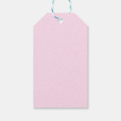 Floral Crest Monogram Roze Cadeaulabel (Achterkant)