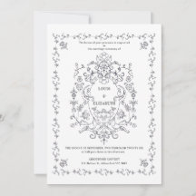  Floral Crest Ornament Border Romantisch