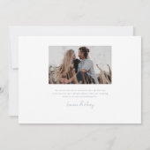 Floral Crest Wedding Save The Date (Achterkant)