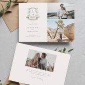 Floral Crest Wedding Save The Date
