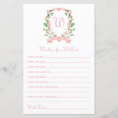 Floral Crest wenst Baby (Voorkant)