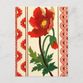 Floral Crewel Embroidery Briefkaart (Voorkant)