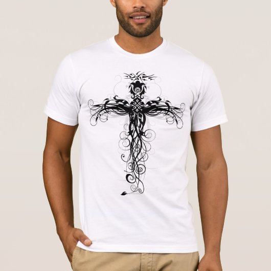 Floral Cross #5 T-shirt (Voorkant)