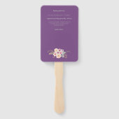 Floral Cross BAUTIZO Bautismo Baptism Programme Handwaaier (Achterkant)