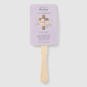 Floral Cross BAUTIZO Bautismo Baptism Programme Handwaaier (Voorkant)
