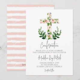 Floral Cross Bevestiging Kaart