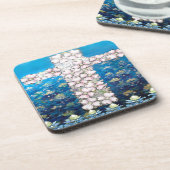Floral Cross Bier Onderzetter (Linkerzijde)