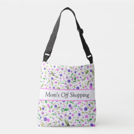 Floral Cross Body Bag | Waterverf-ontwerp Crossbody Tas