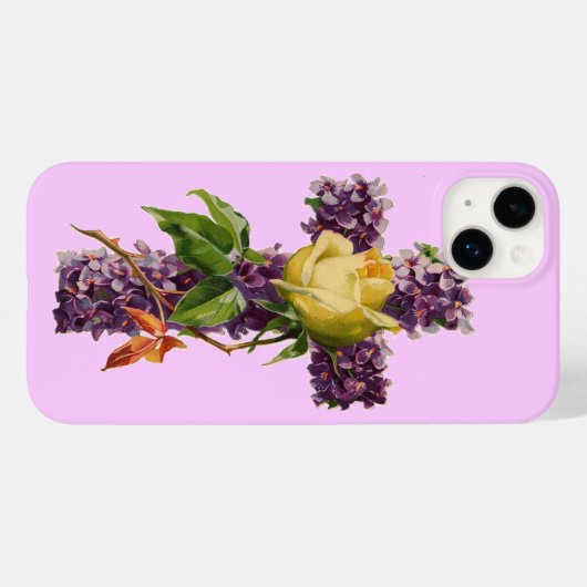 Floral Cross Case-Mate iPhone Case (Achterkant (horizontaal))