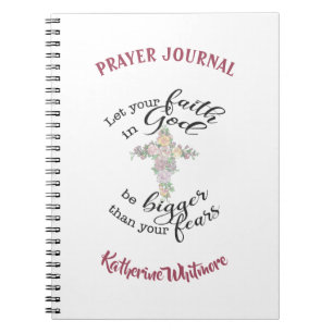 Floral cross-custom notitieboek