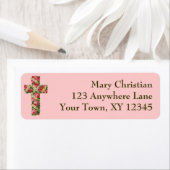 Floral Cross Etiket (Insitu)