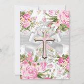  Floral Cross First Community Roze Kaart (Achterkant)