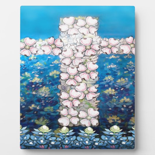 Floral Cross Fotoplaat (Voorkant)