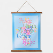 Floral Cross Hangend Wandkleed (Voorkant)