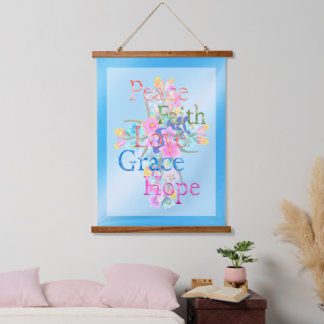 Floral Cross Hangend Wandkleed