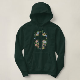 Floral Cross Hoodie
