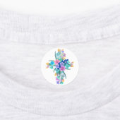 Floral Cross Iron-on Labels (Aangebracht)