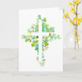 Floral Cross Kaart (Gele Bloem)