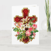 Floral Cross Kaart (Voorkant)