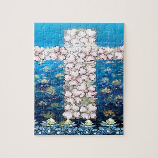 Floral Cross Legpuzzel (Verticaal)