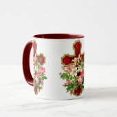 Floral Cross Mok (Voorkant links)
