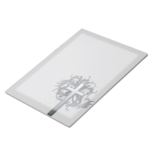 Floral Cross Notitieblok (Schuin)
