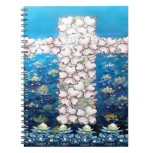 Floral Cross Notitieboek